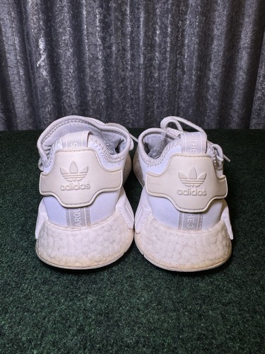 Adidas NMD R1 Triple White - Size 7.5 - Pre Owned - FY9384 - FAST SHIPPING - Picture 3 of 11