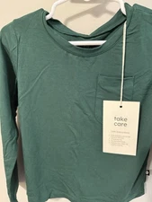 Kyte Baby Emerald Green Long Sleeve Pocket T-Shirt - 3T