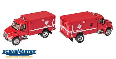 Walthers SceneMaster 949-11931 HO Scale International(R) 4300 EMS Ambulance - Picture 1 of 1