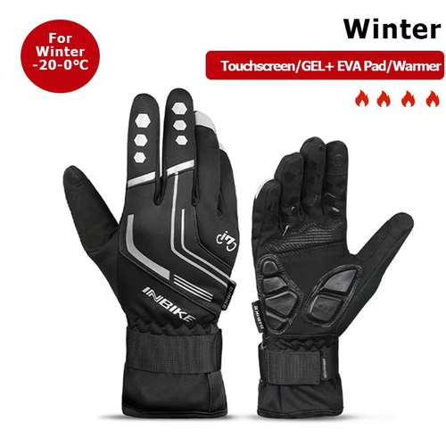 Winter Fahrradhandschuhe warm wasserdicht Touchscreen für Herren Damen UK - Bild 12 von 20