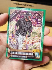 LEWIN DIAZ MIAMI MARLINS 2022 TOPPS GYPSY QUEEN GREEN BASEBALL CARD #2