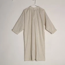 Vintage Abbey Beige Woven Vestment Gown Dress Size 12 Alter Server Church Robe