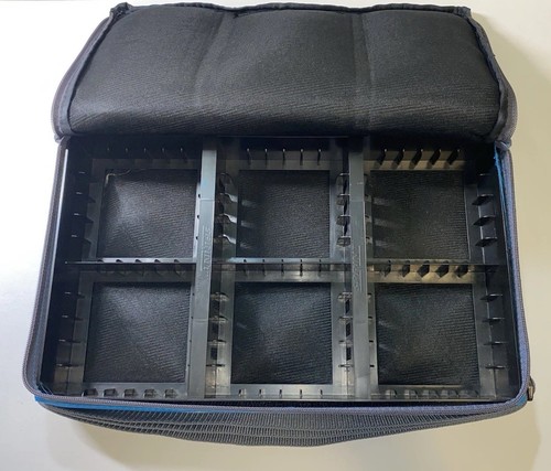 1990s Case Logic 30 Cassette Tape Storage Carry Bag Teal Blue Vintage - Picture 8 of 8