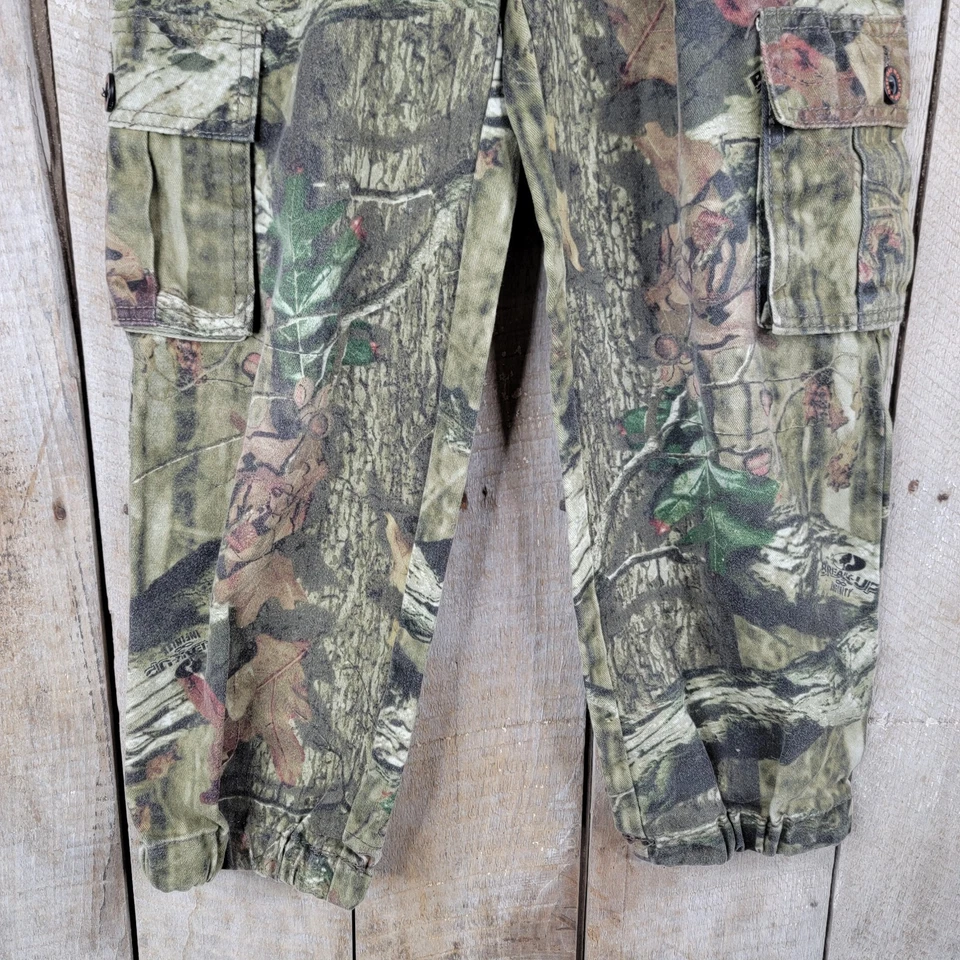 Calça cargo Mossy Oak Break-Up Infinity infantil 6/7 camuflagem caça utilitário ao ar livre - Imagem 3 de 4