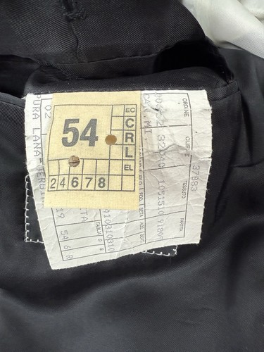 Canali Tuxedo Suit Jacket Mens Sz 54 IT 44R US Black Pure New Wool Made In Italy - Picture 7 of 14