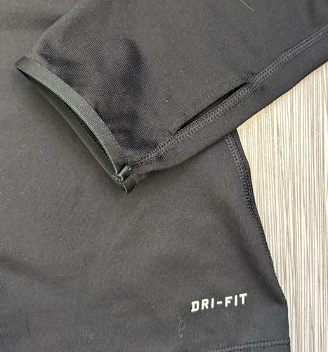 Nike Pro Warm Women's 1/2-Zip Top Black Size Medium Long Sleeve 620440-010 - Picture 5 of 6