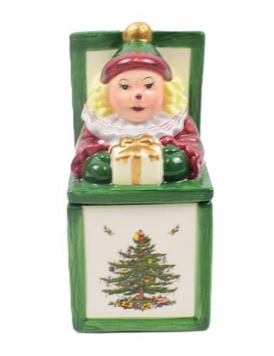 SPODE CHRISTMAS TREE JACK - IN - BOX SUGAR & ROCKING HORSE CREAMER - Picture 4 of 11