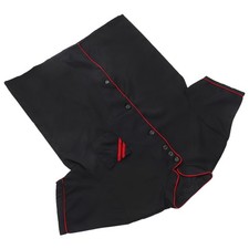  Chefs Coat Black Restaurant Undershirt Coats Unisex Short Sleeve