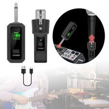 Transmitter Receiver Mic Adapter Anti Interference Universal XLR Mic Cordless
