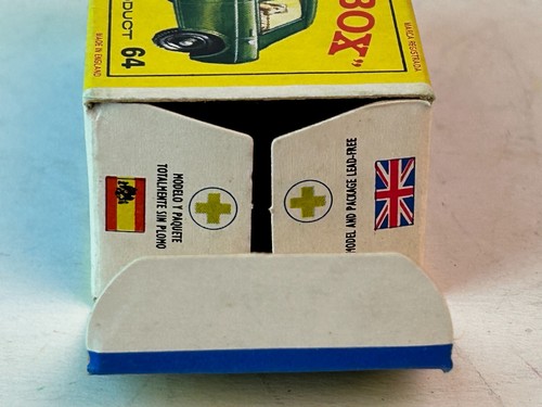 Matchbox No. 64 MG 1100 Sedan with Original Box, Nice - Picture 6 of 18