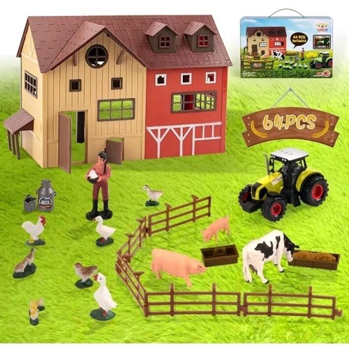 64 Pieces Farm Toy Playset ***NEW*** - Picture 2 of 7