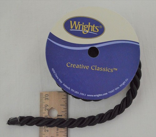 "Cordón trenzado Wright - 3/8" de ancho x 3 yardas - ¡5 colores brillantes para elegir! - Imagen 4 de 6