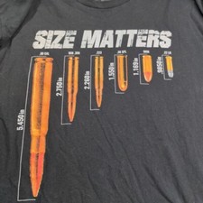 Grunt Style Size Matters Short Sleeve Graphic Tee Men's XL B1