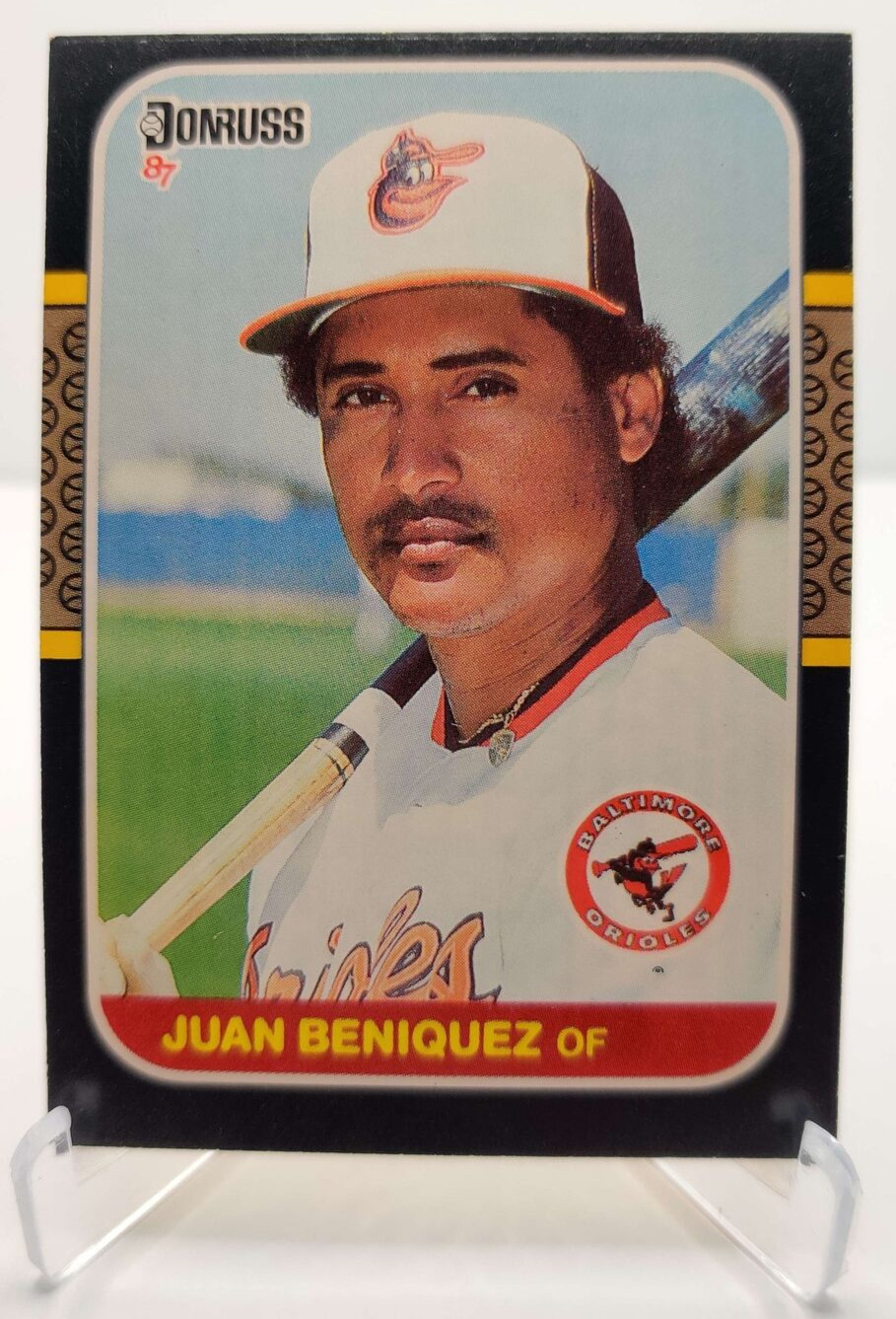 1987 Donruss #371 Juan Beniquez Baltimore Orioles Baseball Card