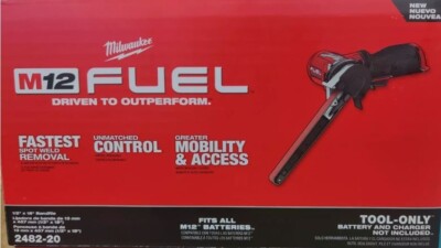 Sano　1207 Milwaukee M12 FUEL Cordless Bandfile, 1/2in. x 18in., 14,500