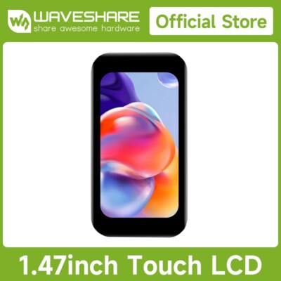 Waveshare 1.47inch LCD Display Module With Touch Panel, Micro LCD Display