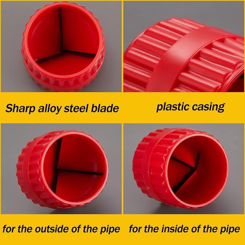 2 Pieces Inner-Outer Reamer Pipe and Tube Deburring Reamer Tubing Chamfer Tool f - Picture 3 of 3