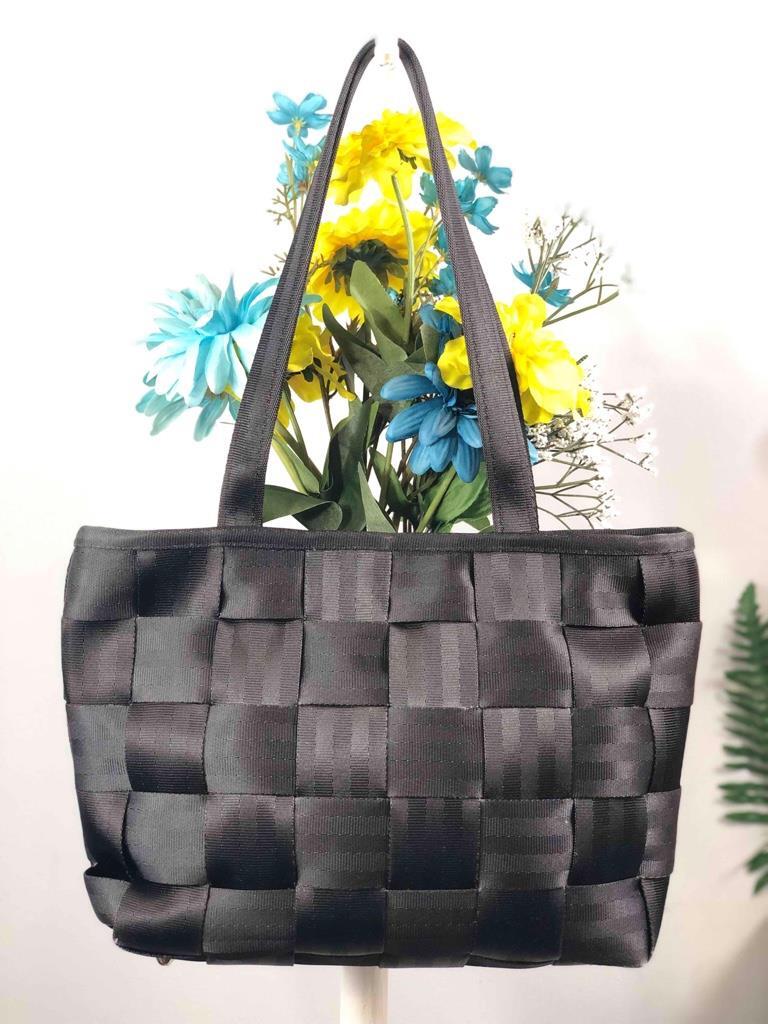 HARVEYS Classic Black Seatbelts Medium Shoulder Bag | eBay