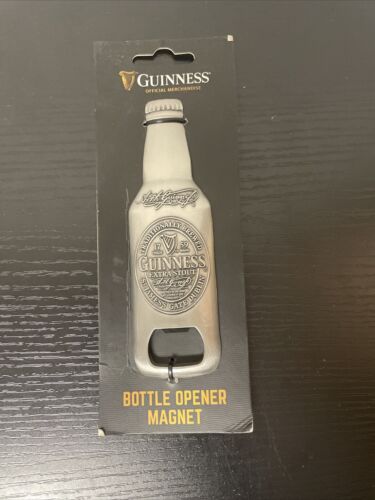 Guinness 3D Bottle Shape Bottle Opener Magnet