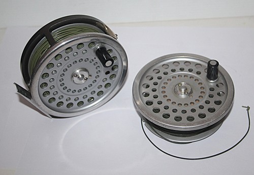 3,3/4" Hardy MARQUIS SALMON No-1 + Spule & Koffer Vintage Angelrolle (H-95 - Bild 5 von 7