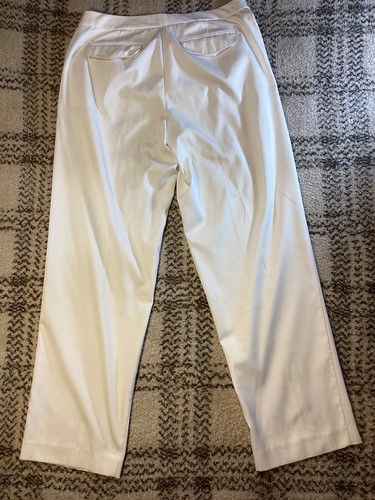 Pantalones elásticos Talbots blancos para mujer talla 10 - 4 bolsillos - 97/3 poliéster/spandex - Imagen 13 de 18