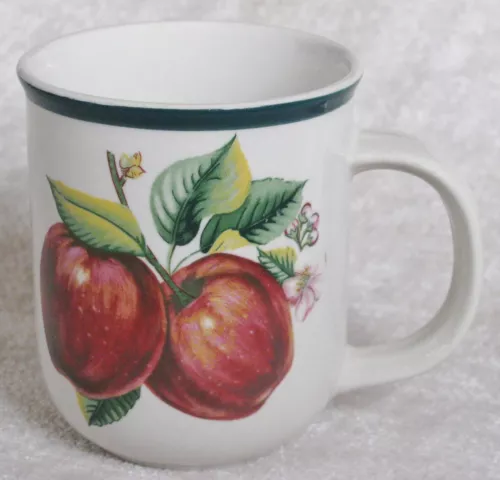 China Pearl Casuals APPLES Coffee or Tea MUG  8 oz