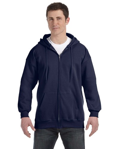 Hanes Unisex Full-Zip Hooded Sweatshirt Ultimate Cotton Heavyweight Hoodie F280 - Picture 12 of 13