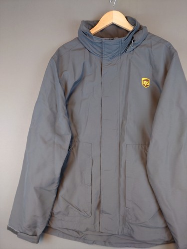 Lands' End Full Zip Jacket UPS United Postal Service Shipping Men's Size XL - Picture 2 of 14