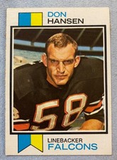 1973 Topps Football Card #173 Don Hansen RC 