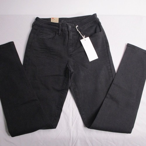 New Women's Levis High Rise Skinny Black Jeans 4100257596 Size 27 # 730 - Picture 7 of 13