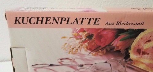 KATHARINEN-HUTTE 24 UBER CRYSTAL SANDWICH TRAY MADE IN WEST GERMANY NIB - Picture 4 of 11