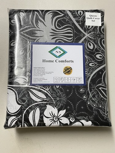 WINTER SALE Pure Cotton 3pcs King & Queen Floral Doona Duvet Quilt Cover Set AU. - Picture 15 of 68