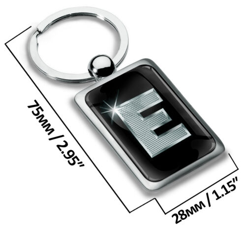 A - Z Alphabet Letter Initial Metal Keyring Keychain with Giftbox Key Ring Chain - Foto 21 di 64