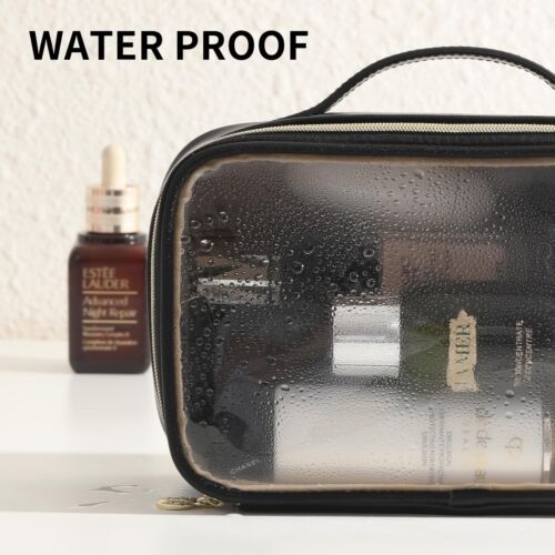 Large Cosmetic Bag with HangingClear Makeup Organizer Bag for TravelToiletry ... - Picture 3 of 7