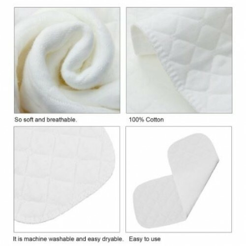Organic Cotton Baby Cloth Nappy 10pcs Diaper 3 Layers Reusable Washable Eco - Bild 3 von 9
