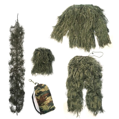 5 Teile/satz Woodland Hunter Ghillie Anzug Paintball Ghillie Anzug Jagd Kleidung - Bild 18 von 26