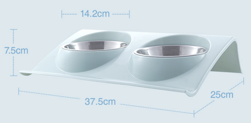 Dog Bowl Cat Bowl Rasied Double Pet Feeder Anti Sickness Bowl for Food and Water - Picture 8 of 24