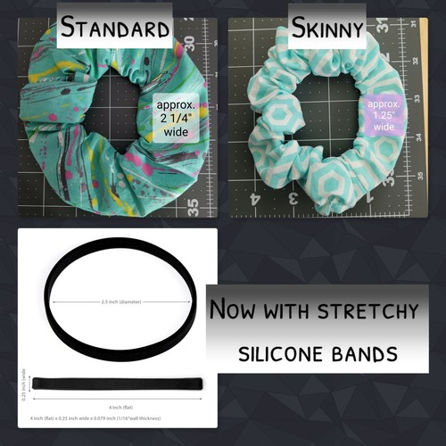 Picapiedra Scrunchies | Hecho a mano en EE. UU. | Silicona elástica de larga duración - Imagen 2 de 9