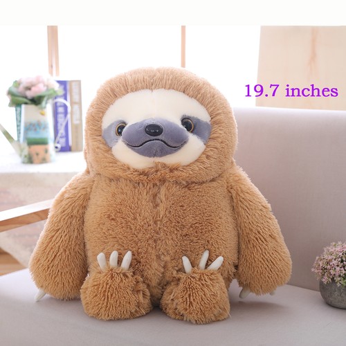 Winsterch Fluffy Giant Sloth Bear Stuffed Animal Toy Kids Brown,19.7 inches - Imagen 2 de 5