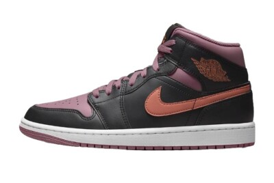 Mens Nike Air Jordan 1 Mid SE Shoes Black Sky J Mauve FB9911 Mens Nike Air Jordan 1 Mid SE Shoes Black Sky J Mauve FB9911