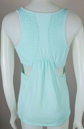 Athleta Mint Green Gel Mesh Supercharge Workout Tank Bra Top Sz Medium - Picture 3 of 4