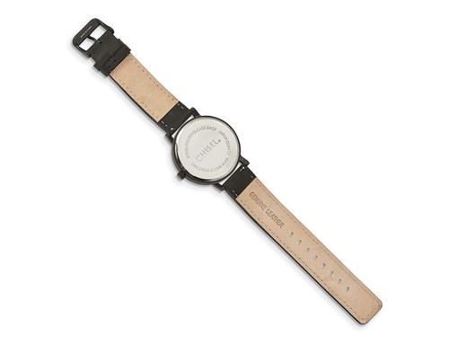 Chisel Black Plated Blue Dial Analog Watch with Leather Band - Picture 4 of 4