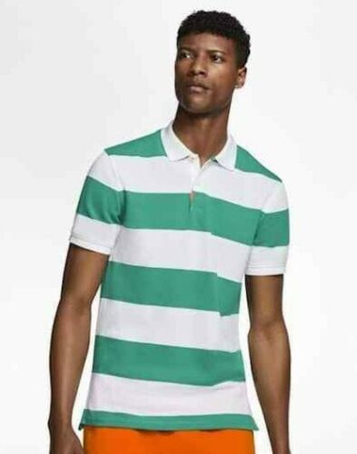 Nike Dri-Fit Striped Golf Polo. Brand New. Mens Size: M & L. - Foto 2 di 12
