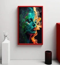 The Mist-Enshrouded Beauty | Digital Art Print | Wall Art | AI Generated