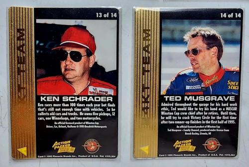 1995 Action Packed Country 24 Kt Team NASCAR complete Set dale earnhardt, gordon - Picture 15 of 15