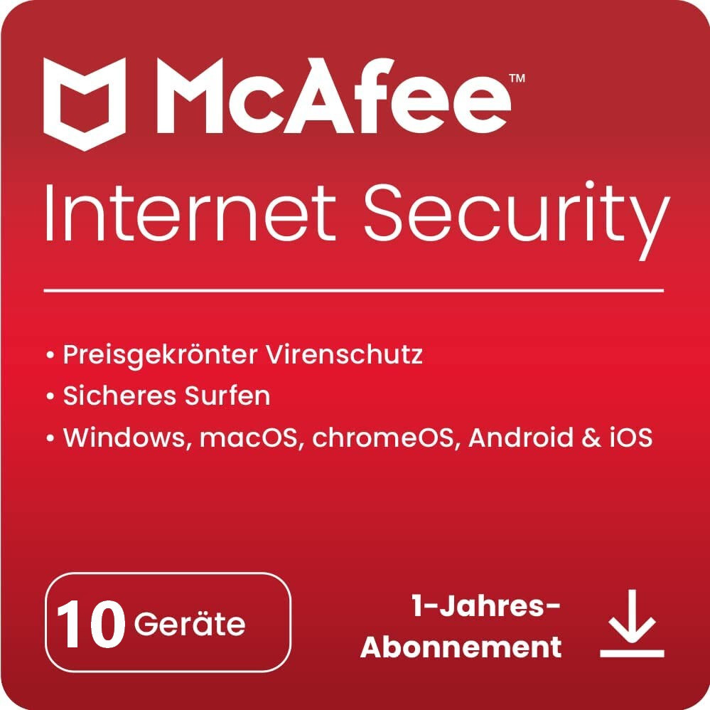 McAfee AntiVirus / Internet Security 2025 | 10 Devices 1 Year ☀️☀