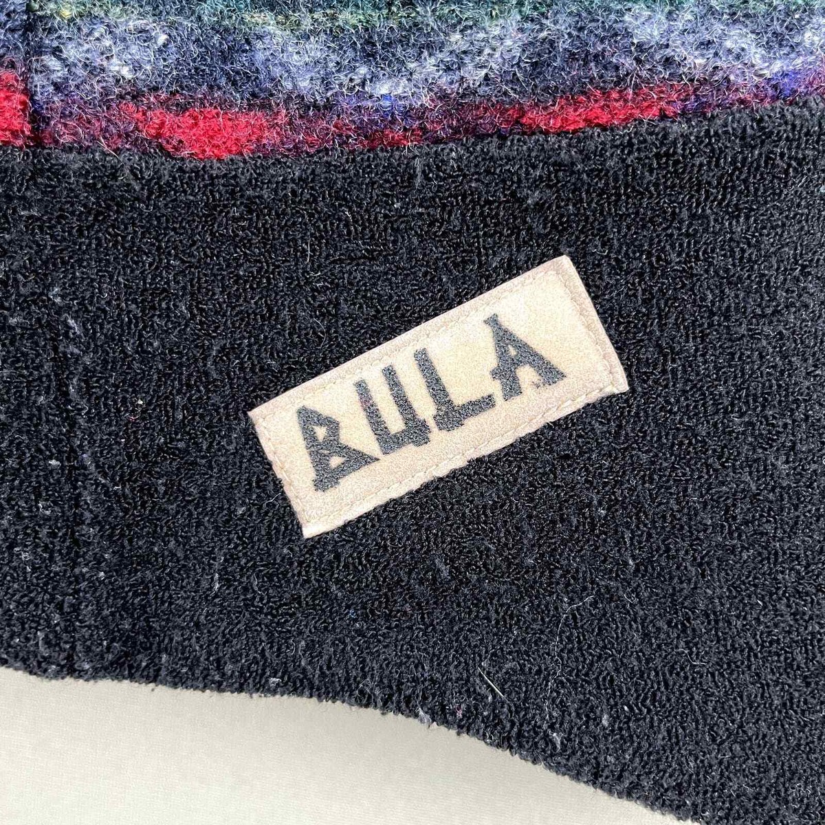 Vintage Bula Beanie Hat Cap Black 7-1/4 Fleece Ski Wool Blend
