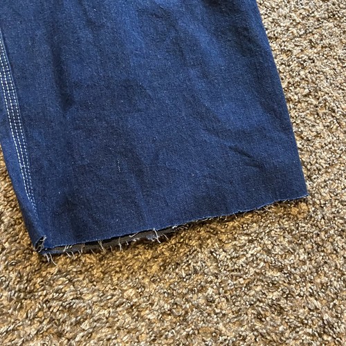 VINTAGE Red Camel Overalls Mens 38x28 FIT Blue Denim Carpenter Bib Work Wear - Picture 10 of 14