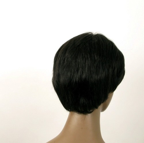 perruque afro femme 100% cheveux naturel courte noir ref SHARONA 02/1b - Imagen 6 de 9