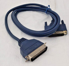 IEEE-1284 Parallel Printer Cable DB25 Male to Centronics 36   6ft   Blue   Teste